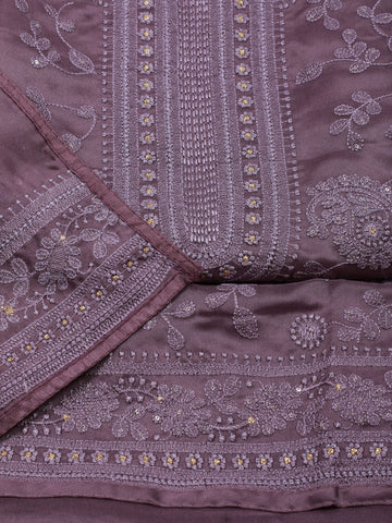 Embroidery Georgette Unstitched Suit Piece With Dupatta