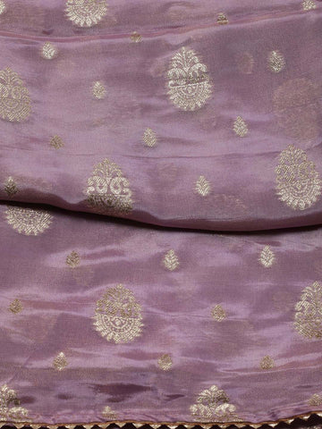 Embroidered Banarsi Art Silk Unstitched Suit Piece With Dupatta