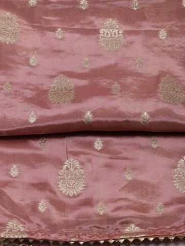 Embroidered Banarsi Art Silk Unstitched Suit Piece With Dupatta