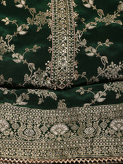 Embroidered Crepe Unstitched Suit Piece With Dupatta