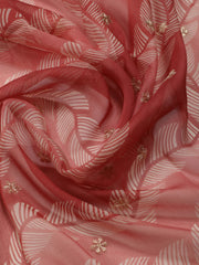 Embroidery Chanderi Unstitched Suit Piece With Dupatta
