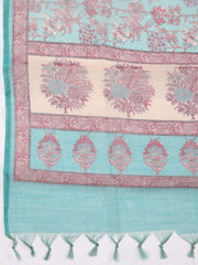 Kantha Work Chanderi Unstitched Suit Piece With Dupatta