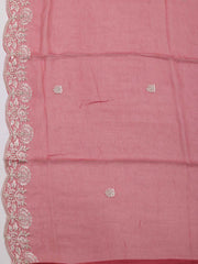 All Over Embroidery Crepe Unstitched Suit Piece With Dupatta