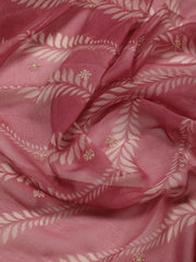 Embroidery Chanderi Unstitched Suit Piece With Dupatta