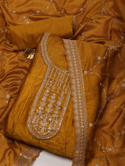 Embroidered Handloom Unstitched Suit Piece With Dupatta