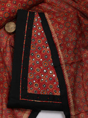 Printed Cotton Unstitched Suit Piece With Dupatta