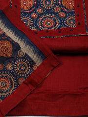 Printed Cotton Unstitched Suit Piece With Dupatta