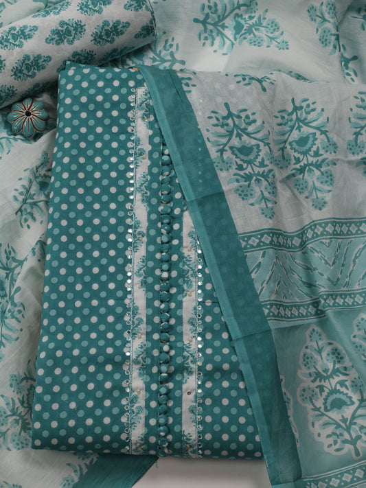 Abstract printed Unstitched Suit Material