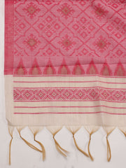 Woven Chanderi Unstitched Suit Piece With Dupatta