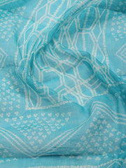 Neck Patti Printed Chanderi Unstitched Suit Piece With Dupatta
