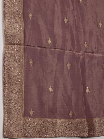 Woven Tissue Unstitched Suit Piece With Dupatta