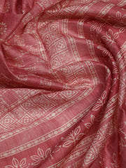 Neck Embroidered Chanderi Unstitched Suit Piece With Dupatta