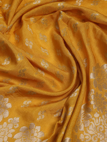 Stone Work Chanderi Unstitched Suit Piece With Dupatta