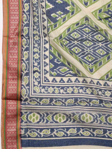 Patola Print Cotton Unstitched Suit Piece With Dupatta