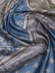 Printed Chanderi Unstitched Suit Piece With Dupatta