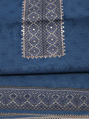 Printed Chanderi Unstitched Suit Piece With Dupatta
