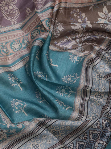 Printed Chanderi Unstitched Suit Piece With Dupatta