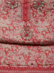 Printed Cotton Unstitched Suit Piece With Dupatta