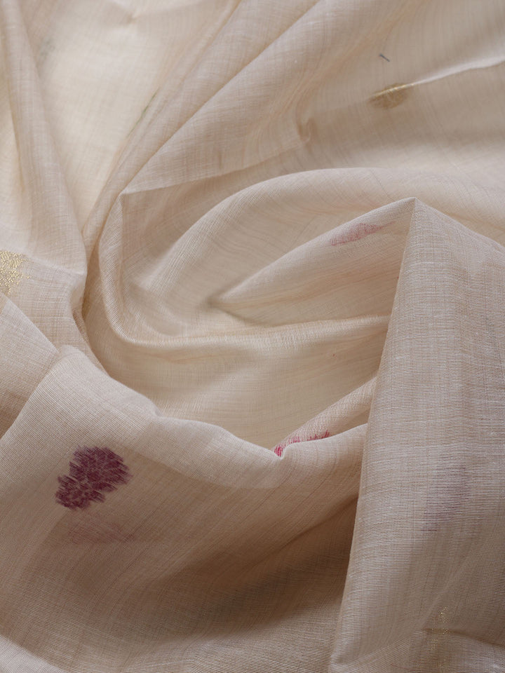 Woven Design Chanderi Unstitched Kurta With Pant &amp; Dupatta
