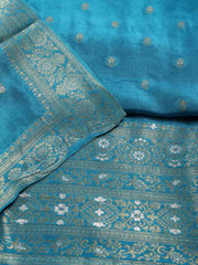 Woven Chanderi Unstitched Suit Piece With Banarsi Dupatta