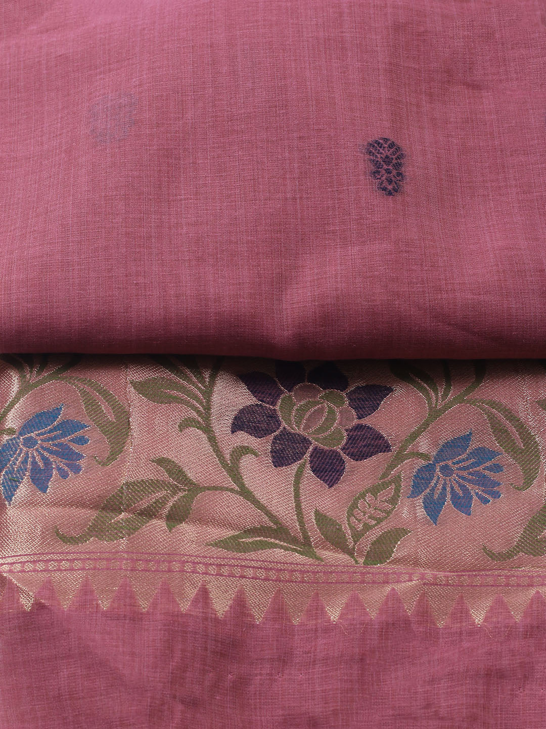 Woven Design Chanderi Unstitched Kurta With Pant &amp; Dupatta