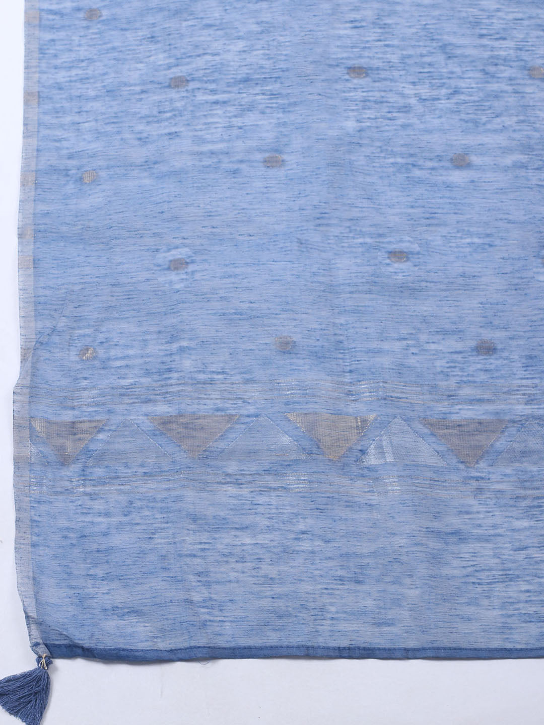 Woven Design Chanderi Unstitched Kurta With Pant &amp; Dupatta