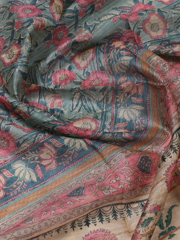 Cotton Unstitched Suit Piece With Chanderi Dupatta