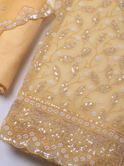Embroidered Chiffon Unstitched Suit With Dupatta