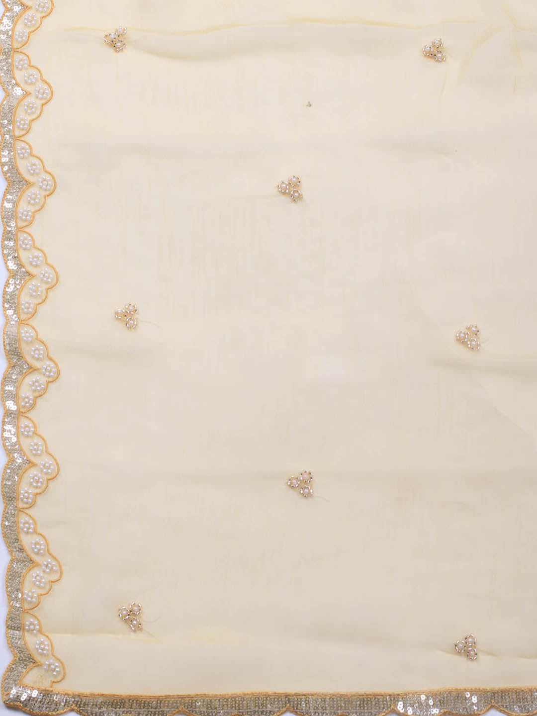 Embroidered Chiffon Unstitched Suit With Dupatta