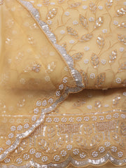 Embroidered Chiffon Unstitched Suit With Dupatta