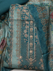 Printed Muslin Unstitched Suit Piece With Dupatta