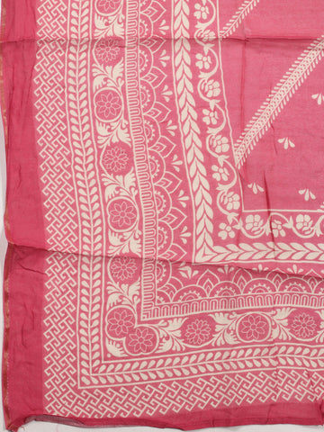 Printed Muslin Unstitched Suit Piece With Dupatta