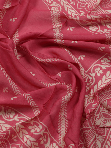 Printed Muslin Unstitched Suit Piece With Dupatta