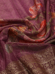 Embroidery Tissue Unstitched Suit Piece With Dupatta