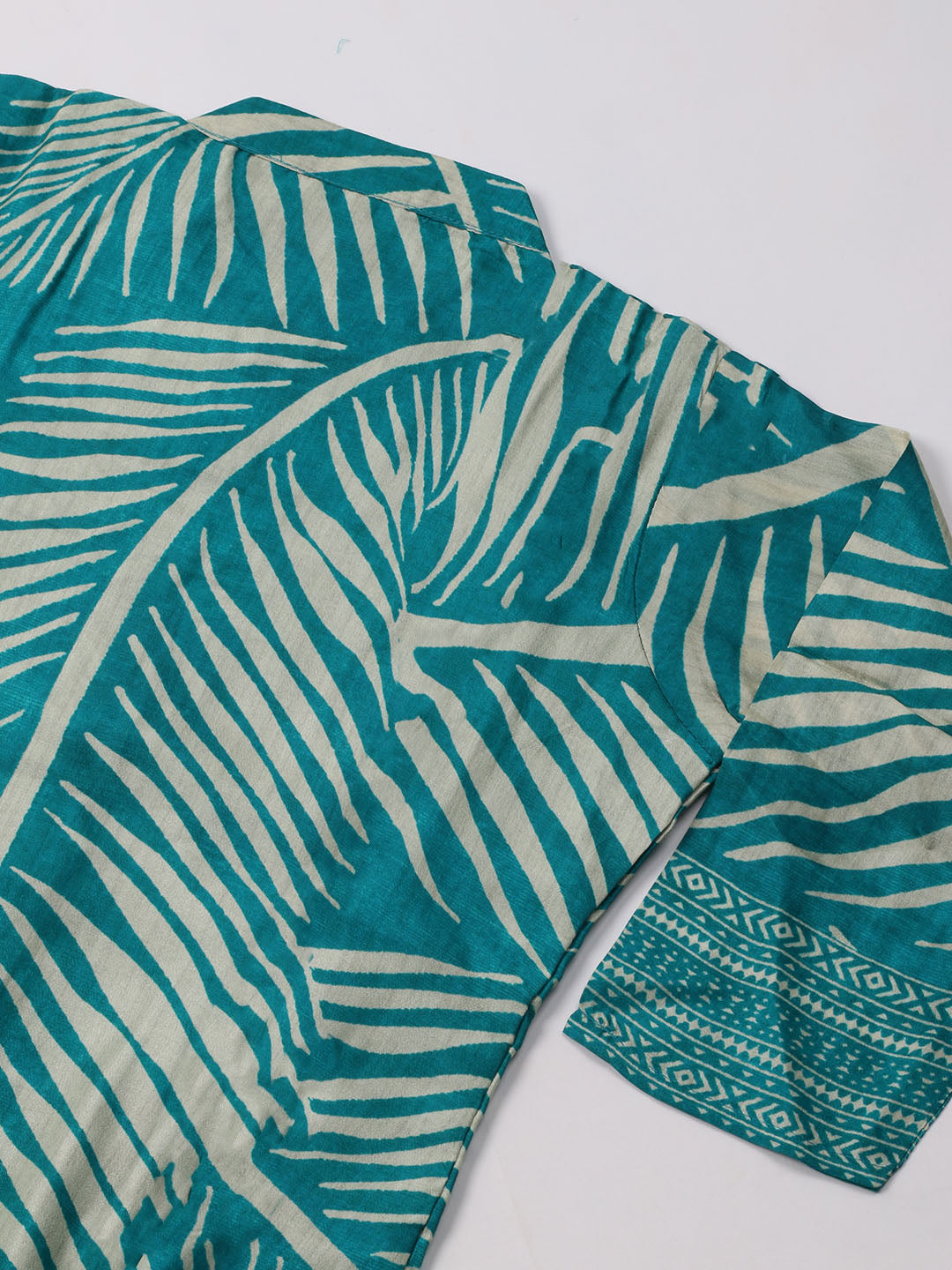 Russion Silk Printed Kurta With Pants