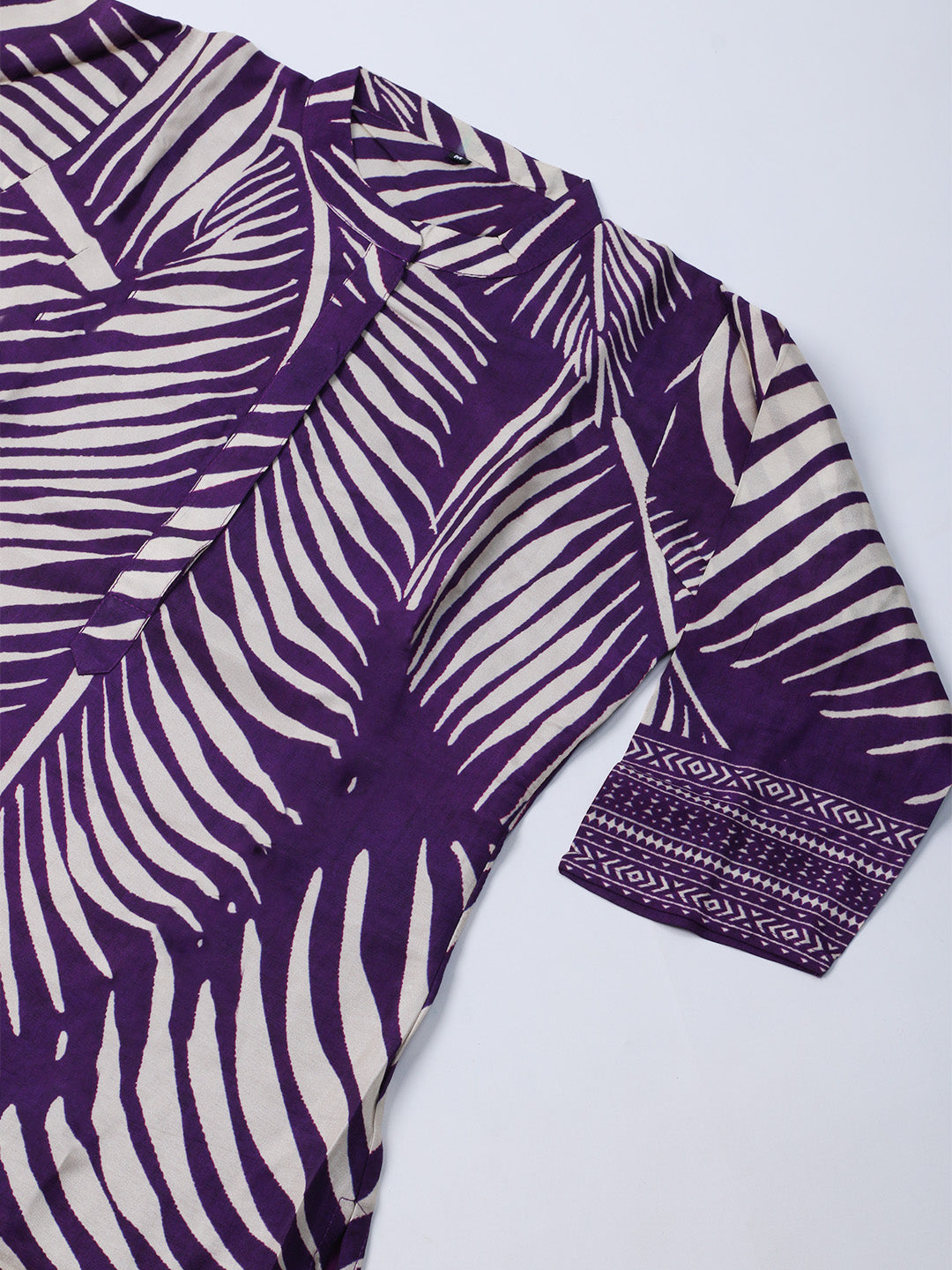 Russion Silk Printed Kurta With Pants