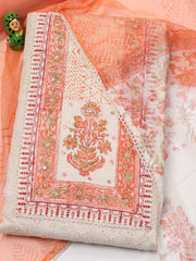 Printed Cotton Unstitched Suit Piece With Dupatta