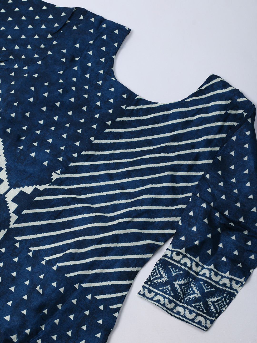 Russion Silk Printed Kurta With Pants