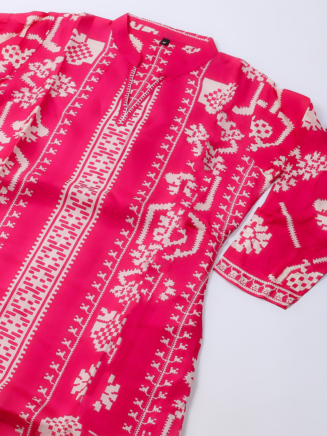Russion Silk Printed Kurta With Pants