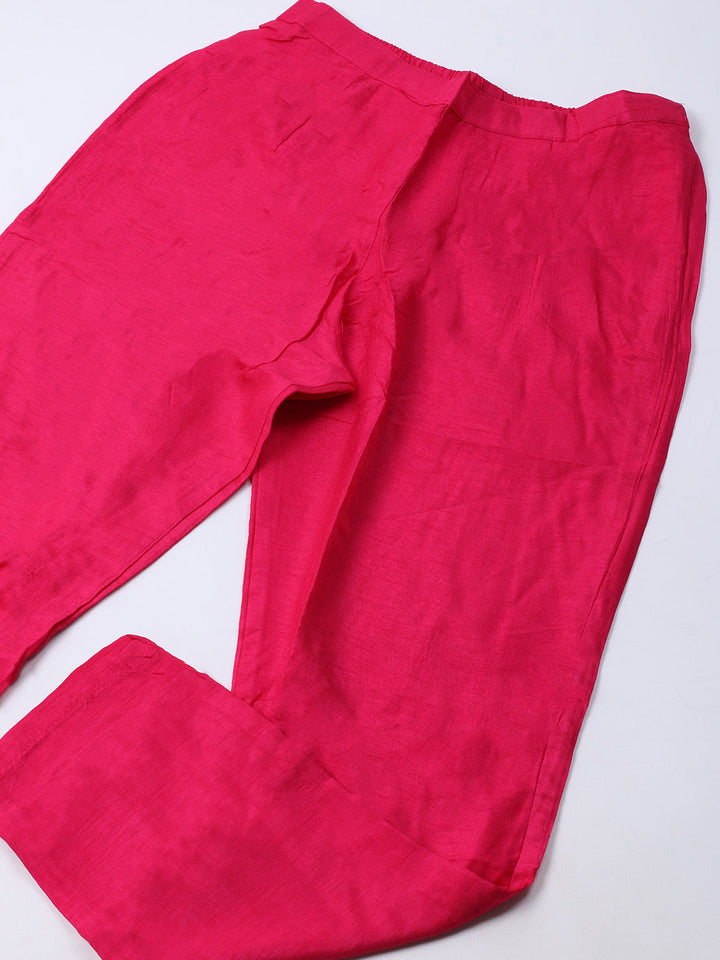 Russion Silk Printed Kurta With Pants