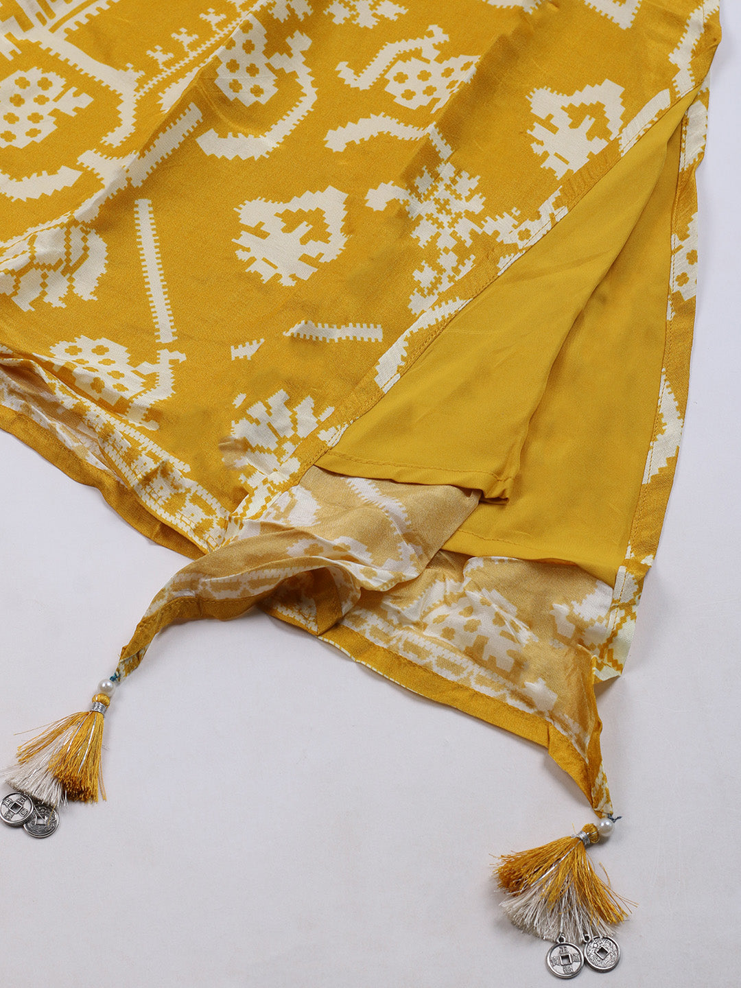 Russion Silk Printed Kurta With Pants