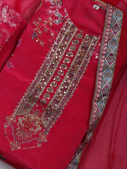 Printed Crepe Kurta With Sharara & Dupatta
