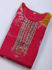 Printed Crepe Kurta With Sharara & Dupatta