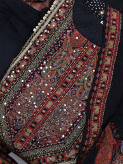 Printed Cotton Blend Kurta With Pants & Dupatta