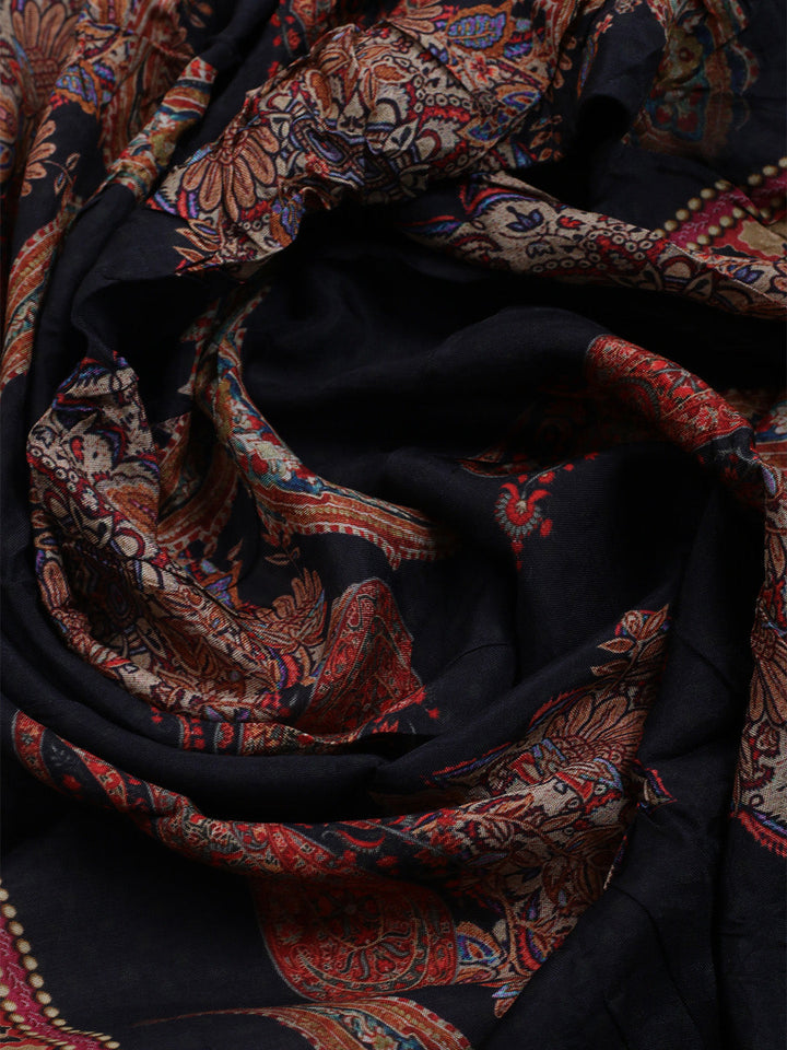 Printed Cotton Blend Kurta With Pants &amp; Dupatta