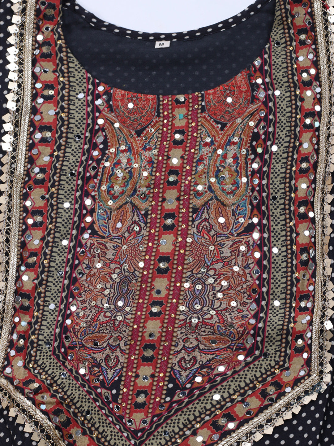 Printed Cotton Blend Kurta With Pants &amp; Dupatta