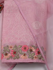 Ghera Embroidered Cotton Unstitched Suit Piece With Dupatta