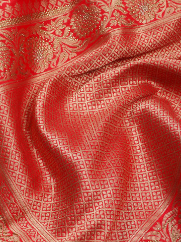 Zari Jaal Banarsi Woven Saree