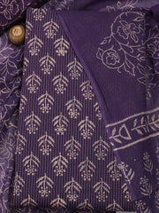 Printed Cotton Unstitched Suit Piece With Dupatta