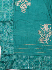 Neck Embroidered Cotton Unstitched Suit Piece With Dupatta